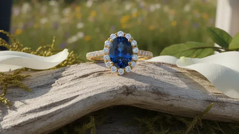 Bague fiançailles saphir or jaune : guide complet